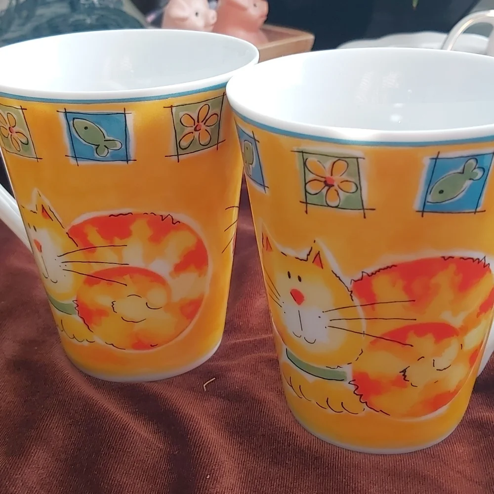 Four cat mugs - Picture 1 of 5